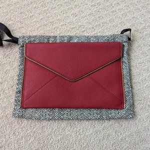 Rebecca Minkoff Zipper Trim Envelope Clutch